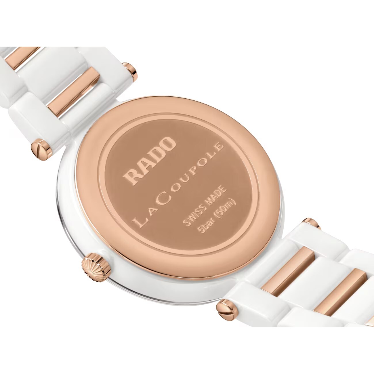 Rado La Coupole Jubilé Diamond & White Ceramic Bracelet Watch