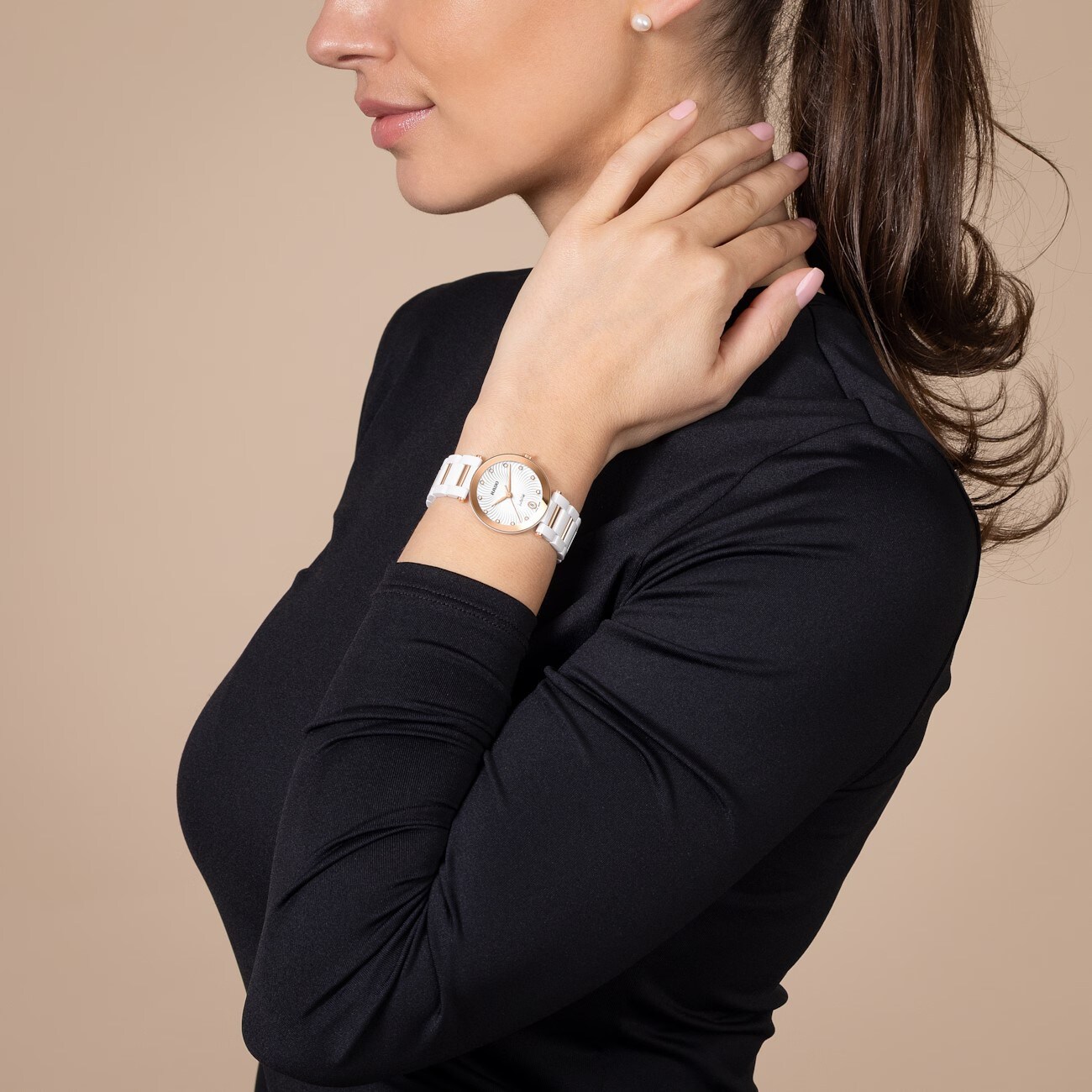 Rado La Coupole Jubilé Diamond & White Ceramic Bracelet Watch
