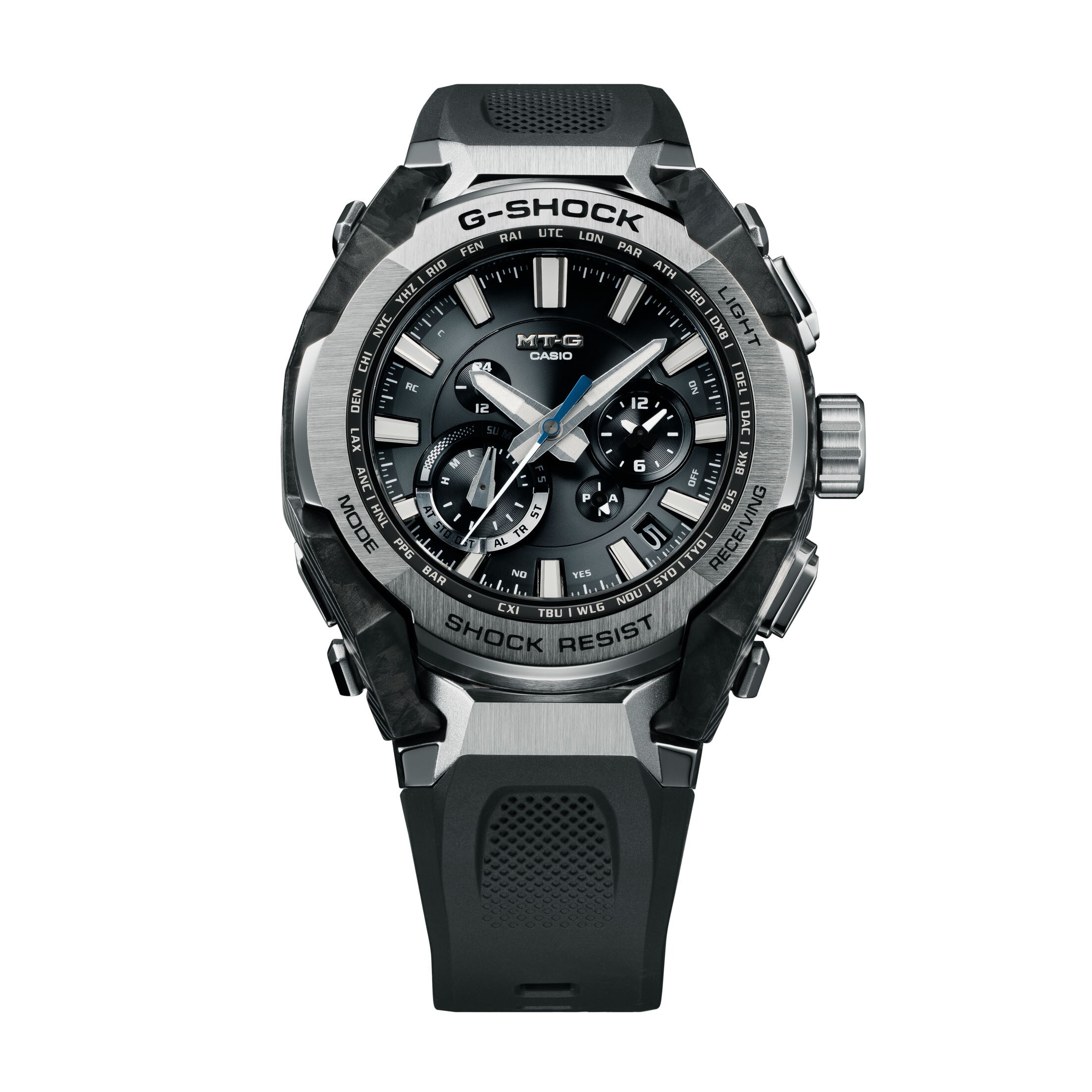 レア Music Jump MJ Flash-G SHOCK RESIST G-Shock MTG-B4000-1AER Men's Solar Powered Resin Strap Watch