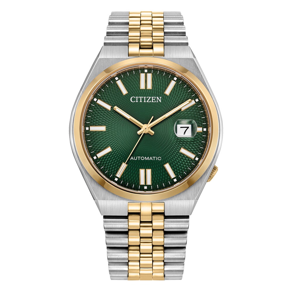 Citizen Automatic Tsuyosa 40mm Green Dial & Two Tone Watch