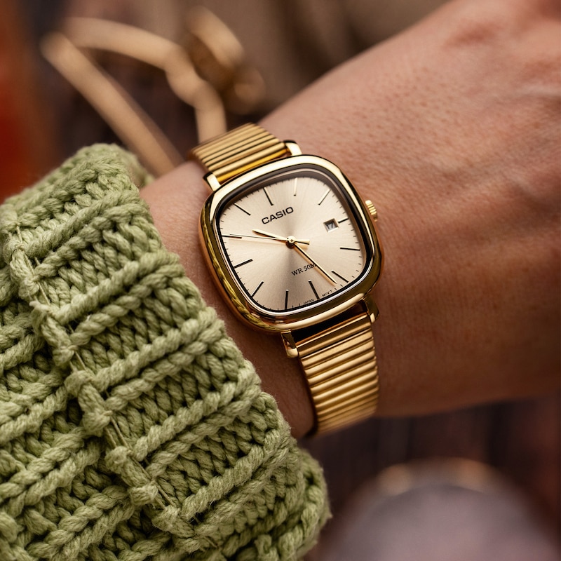 Casio LTP-B166G-9AVEF Classic Analogue Square Dial Gold-Tone  display picture 1
