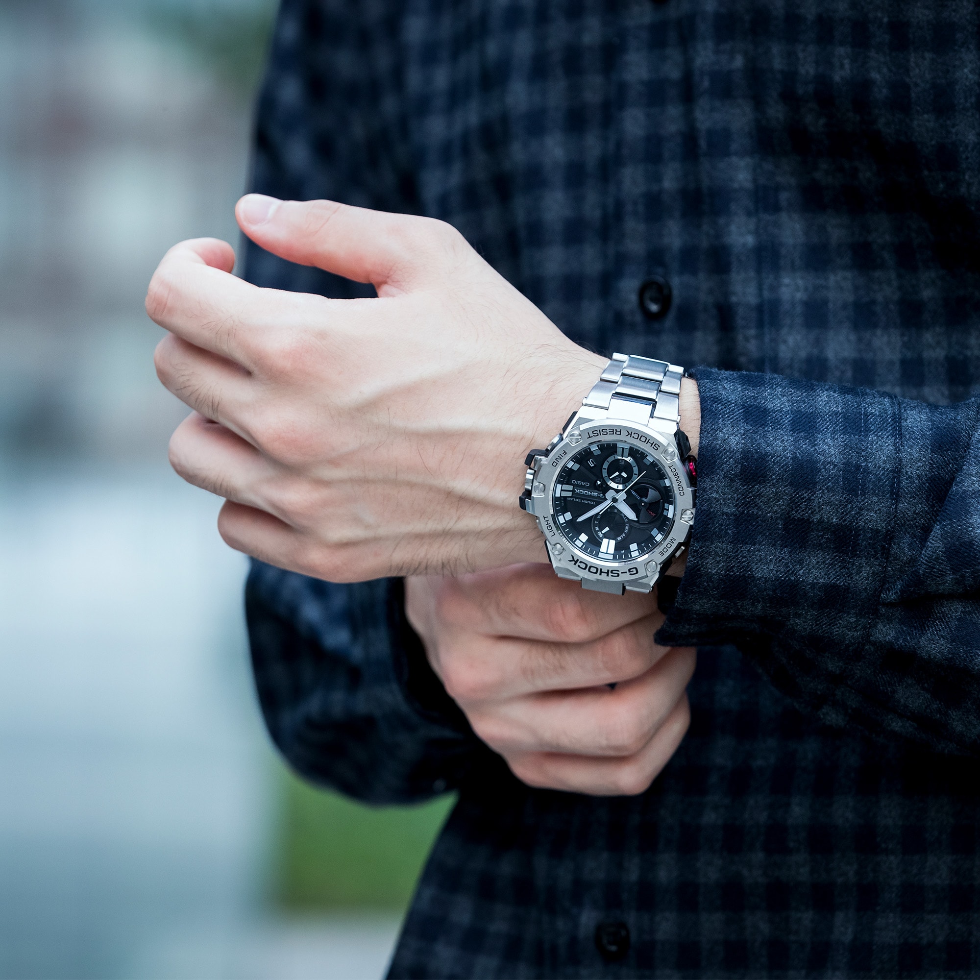 G-Shock GST-B100D-1AER Stainless Steel Watch | Ernest Jones