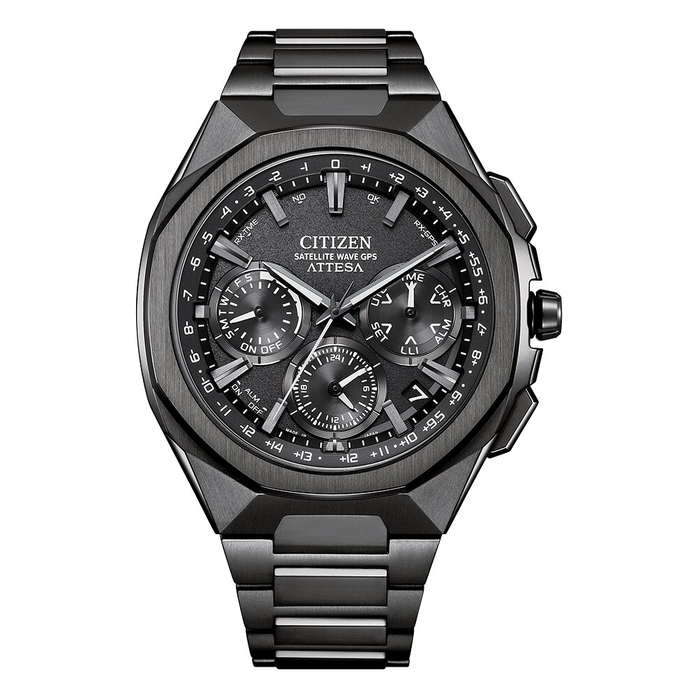 Citizen Attesa F950 Spaceship Eco-Drive Men's Black Dial & Super