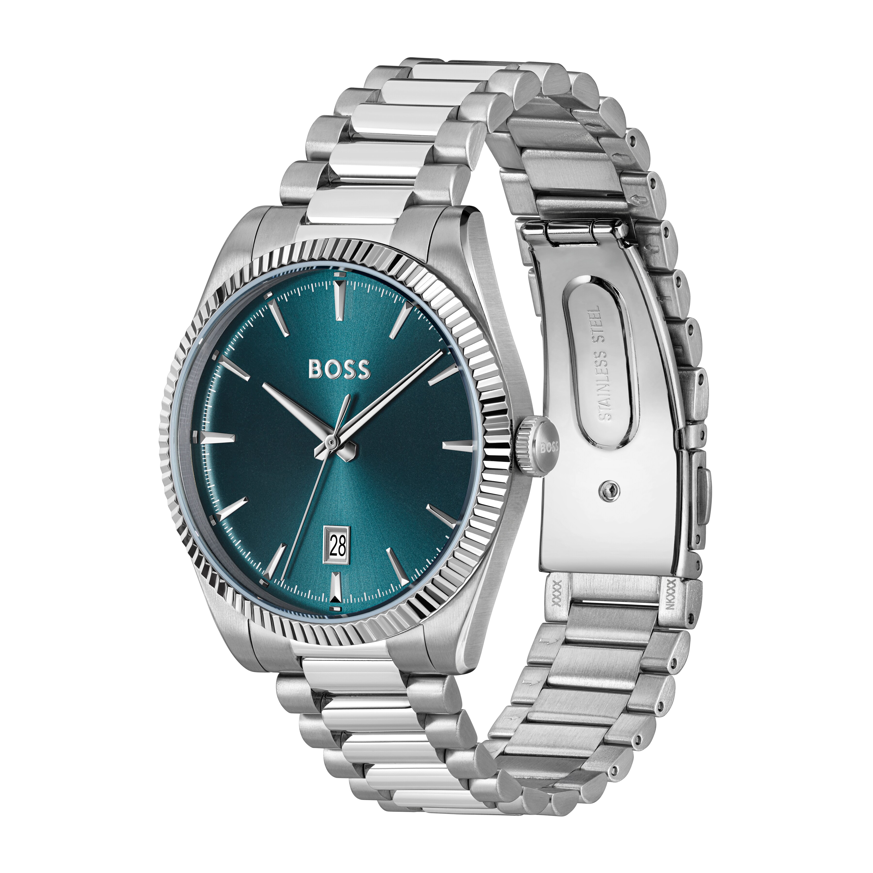 BOSS Cheswick Men's Blue Dial & Stainless Steel Bracelet Watch