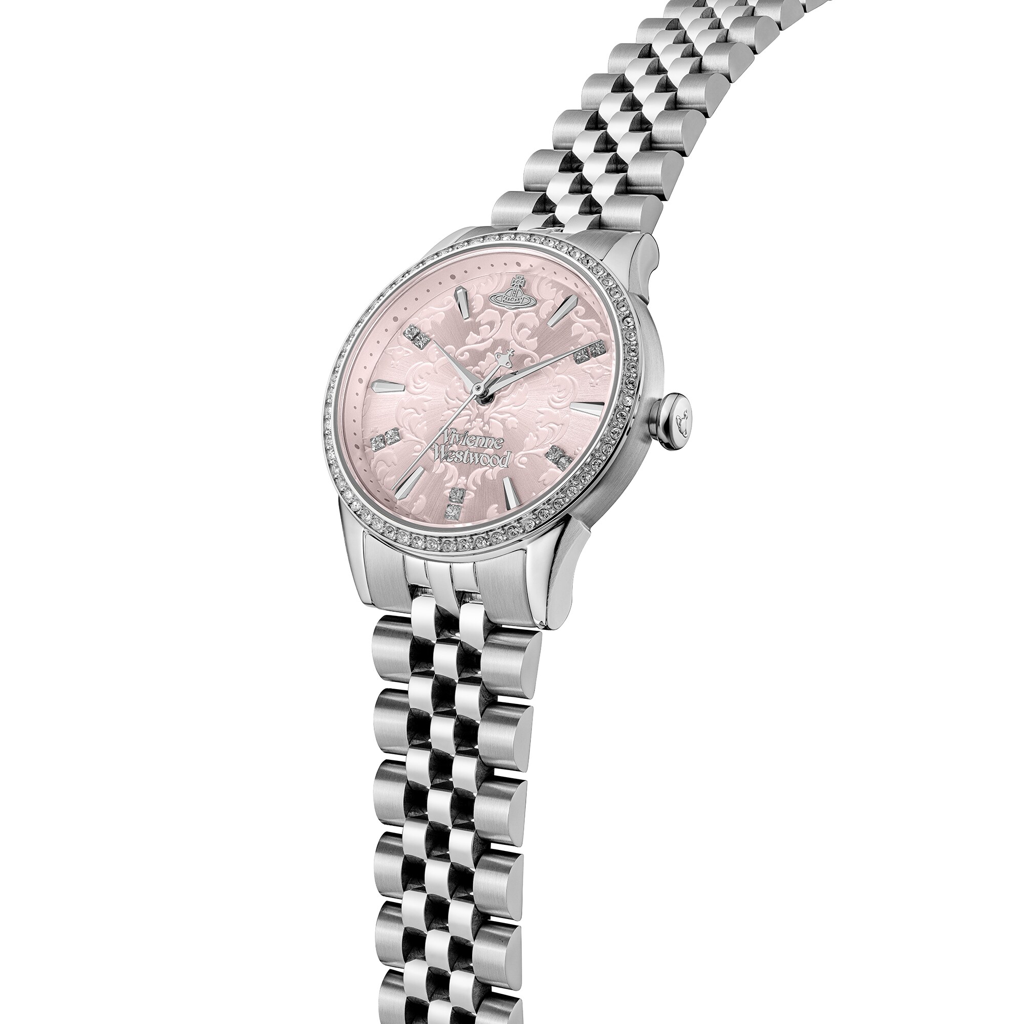 Vivienne Westwood Little Wallace Pink Dial & Stainless Steel