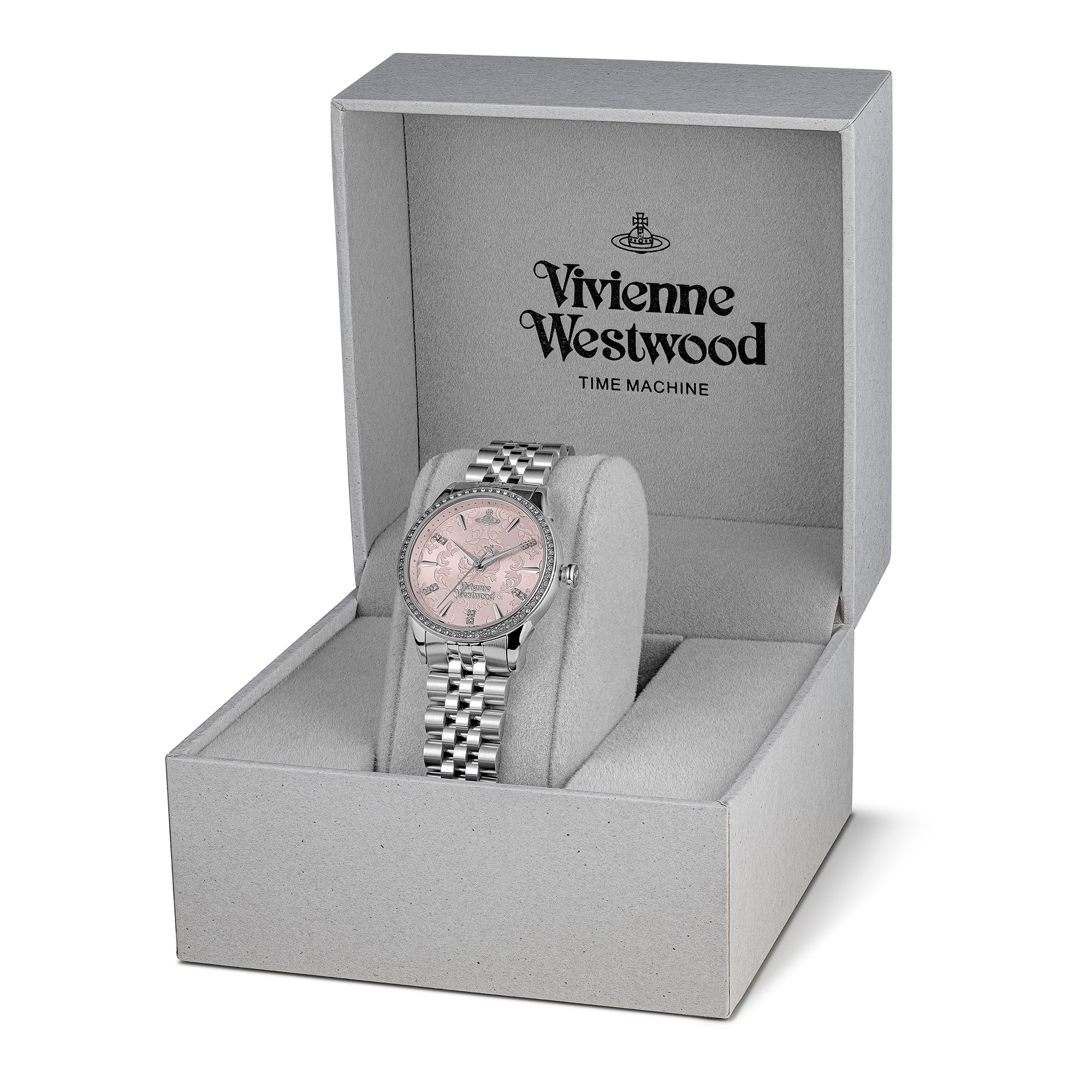 Vivienne Westwood Little Wallace Pink Dial & Stainless Steel