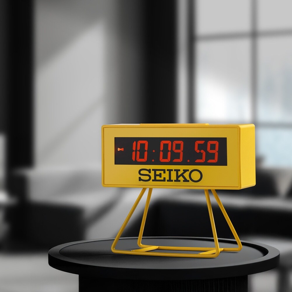 Seiko Sports Multi-Function Small Alarm Clock | Ernest Jones