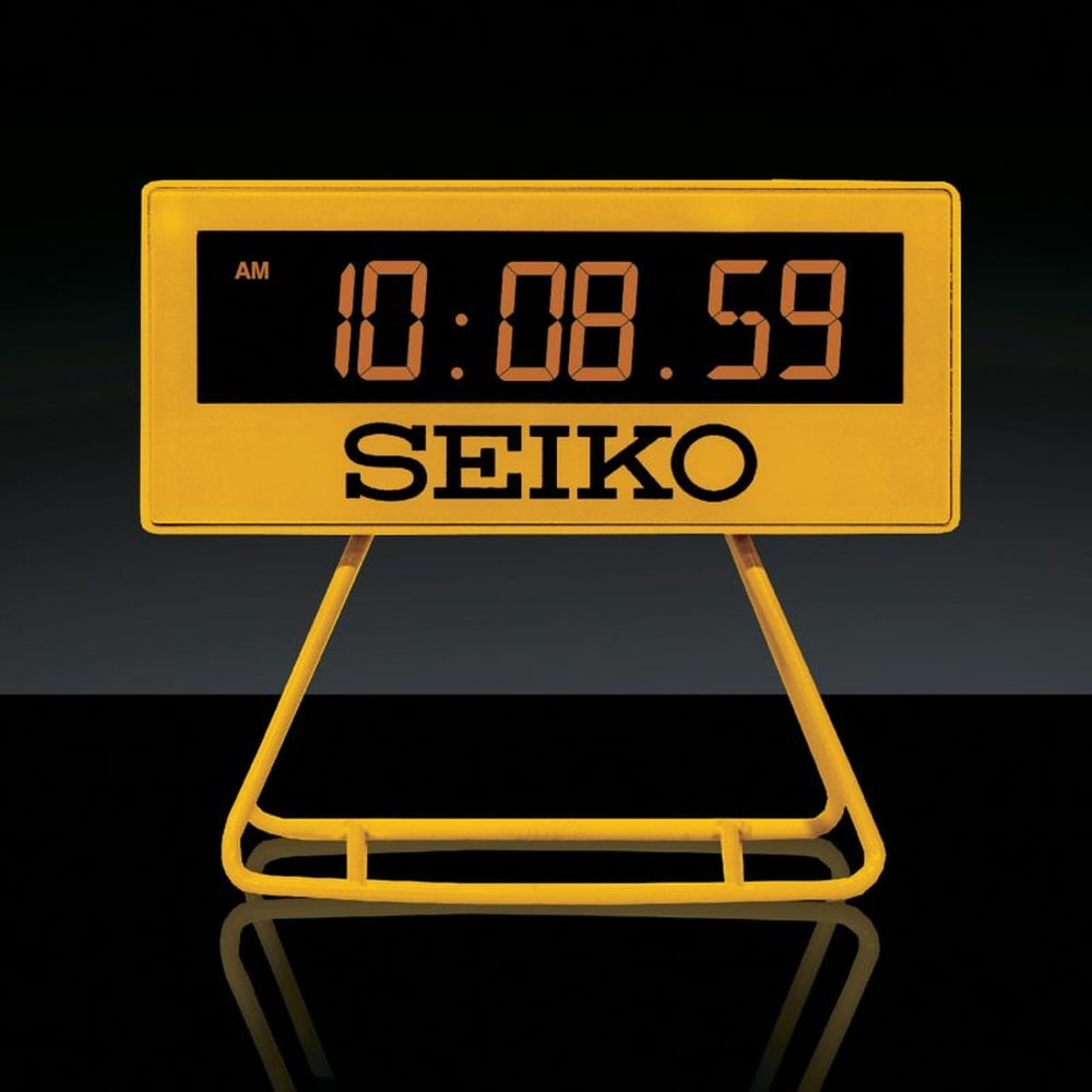 Seiko Sports Multi-Function Small Alarm Clock | Ernest Jones