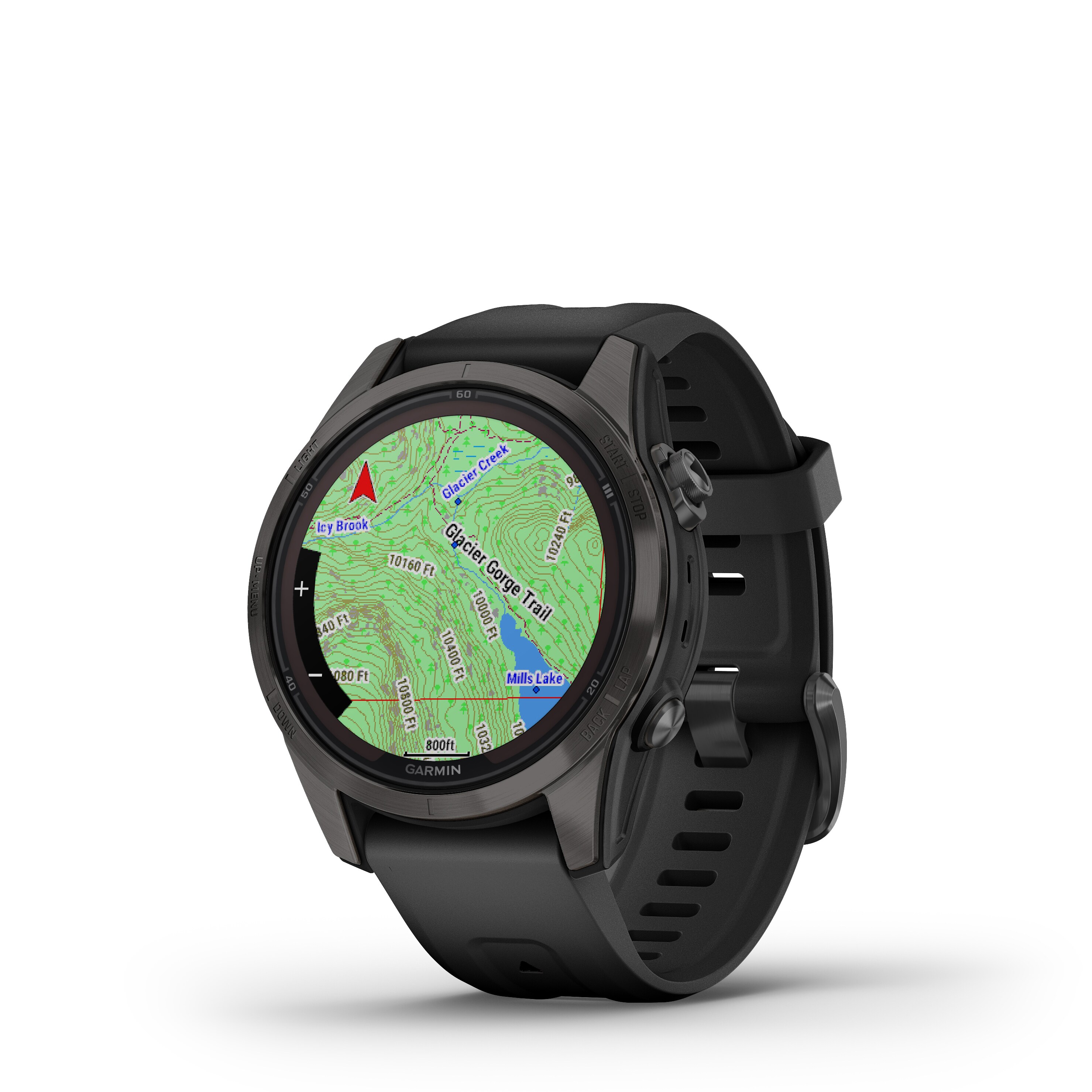 Garmin Fenix 7S Pro Sapphire Solar Edition Black Strap Smartwatch