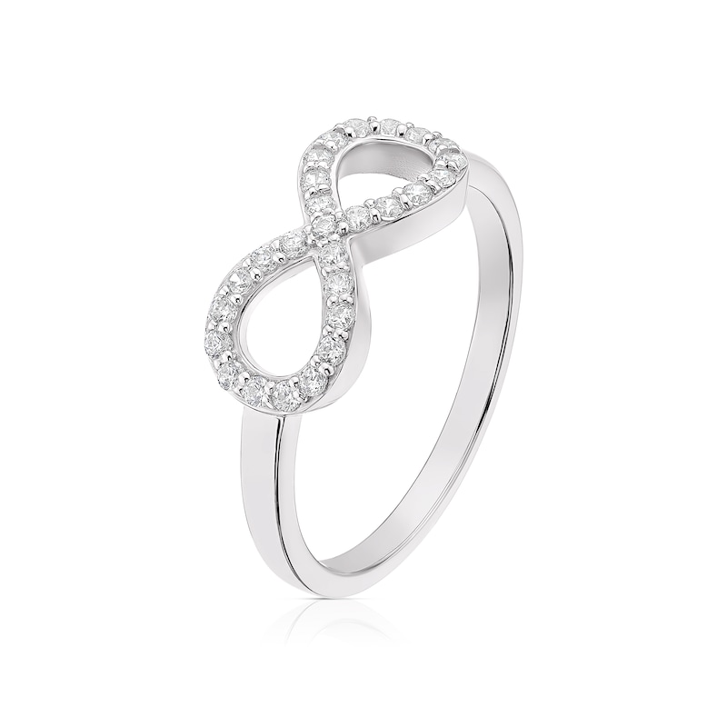 Infinity-Style 18  Collana IN 14K Oro Bianco