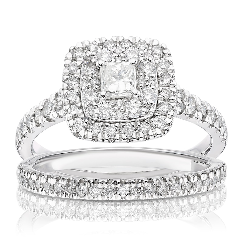 moissanite ring sets platinum clad wedding bands