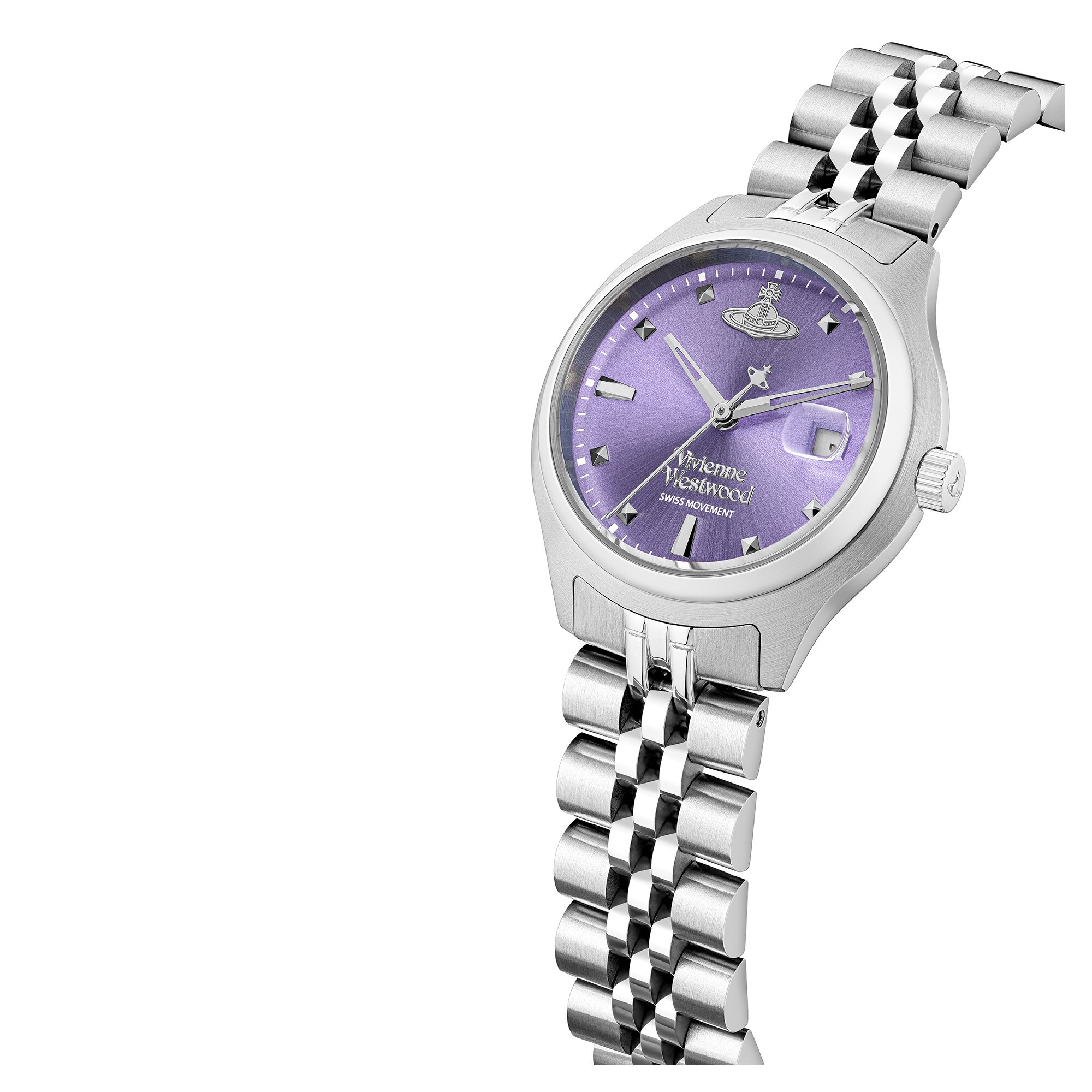 Vivienne Westwood Little Camberwell Lilac Dial & Stainless Steel