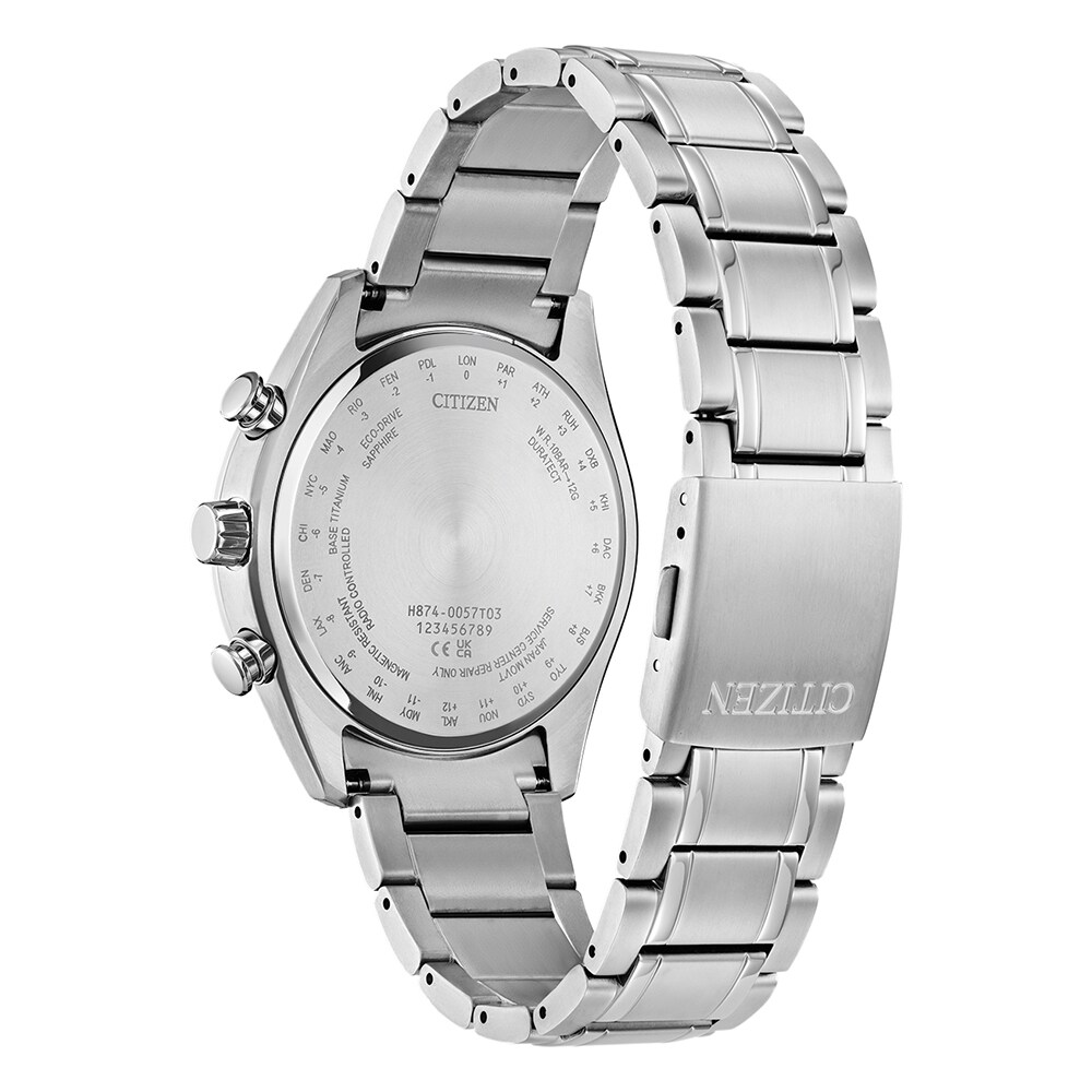 Citizen Tsuki-Yomi Red Moon Phase Titanium Bracelet Watch | Ernest