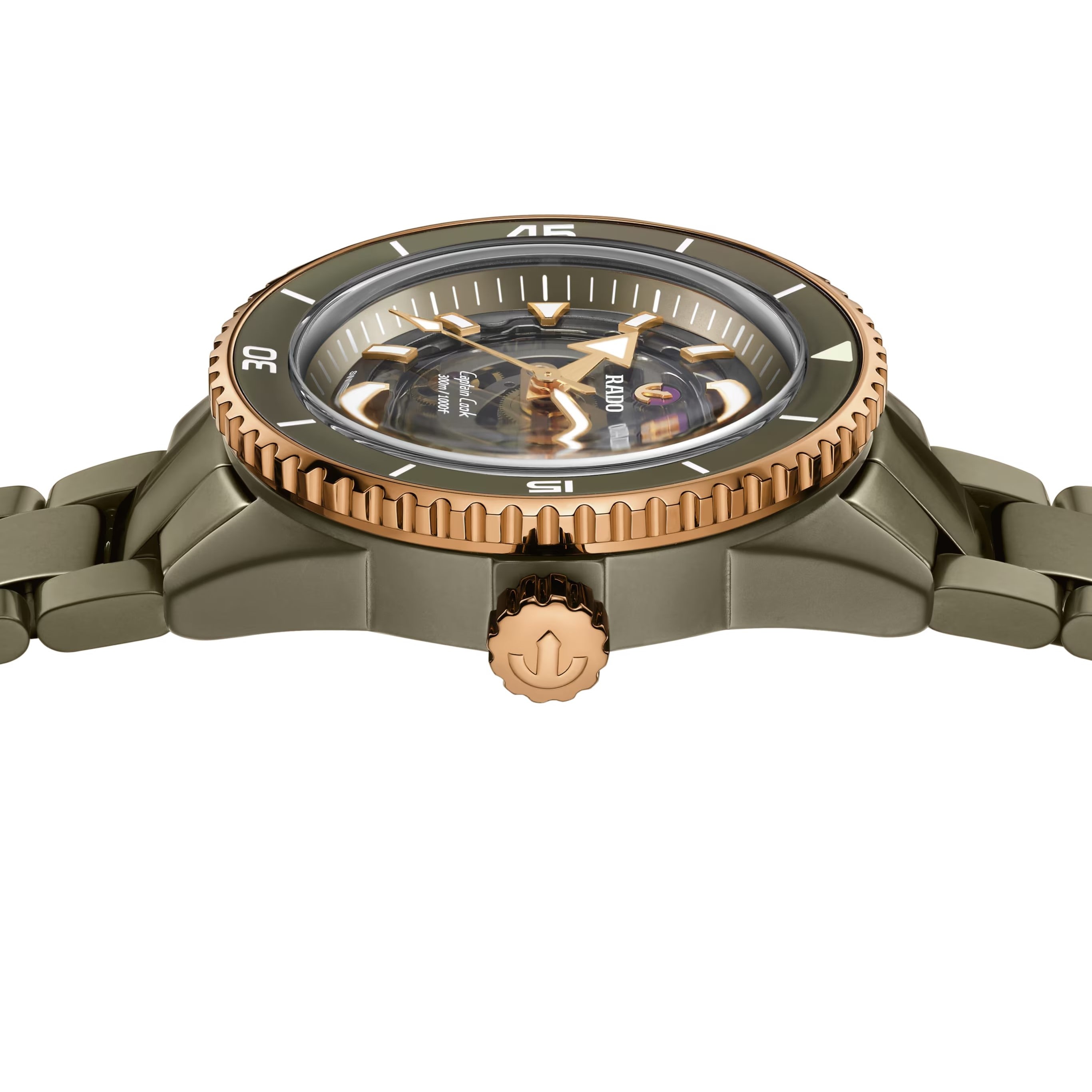 Rado Captain Cook High-Tech Ceramic Skeleton Bracelet Watch