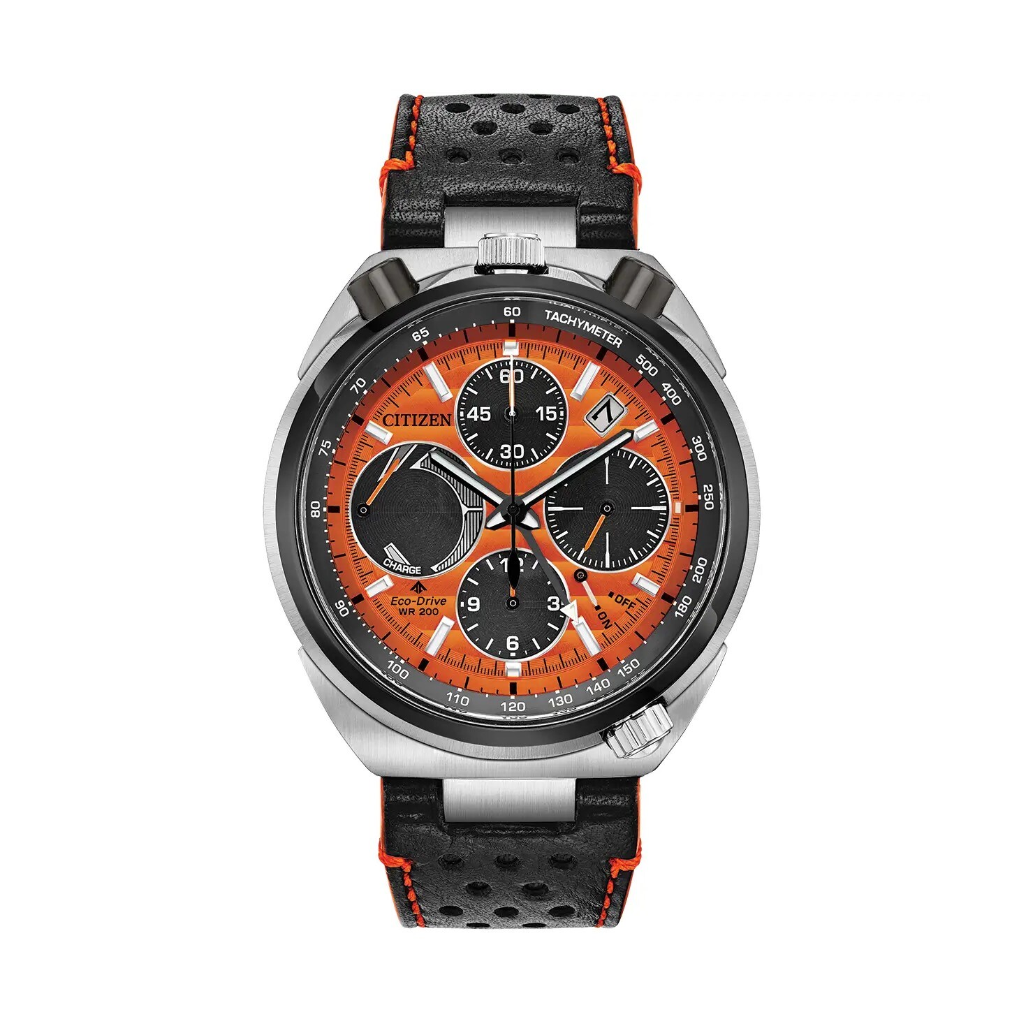 Citizen Eco-Drive Ltd Ed Bullhead Men's Orange Dial Strap Limited