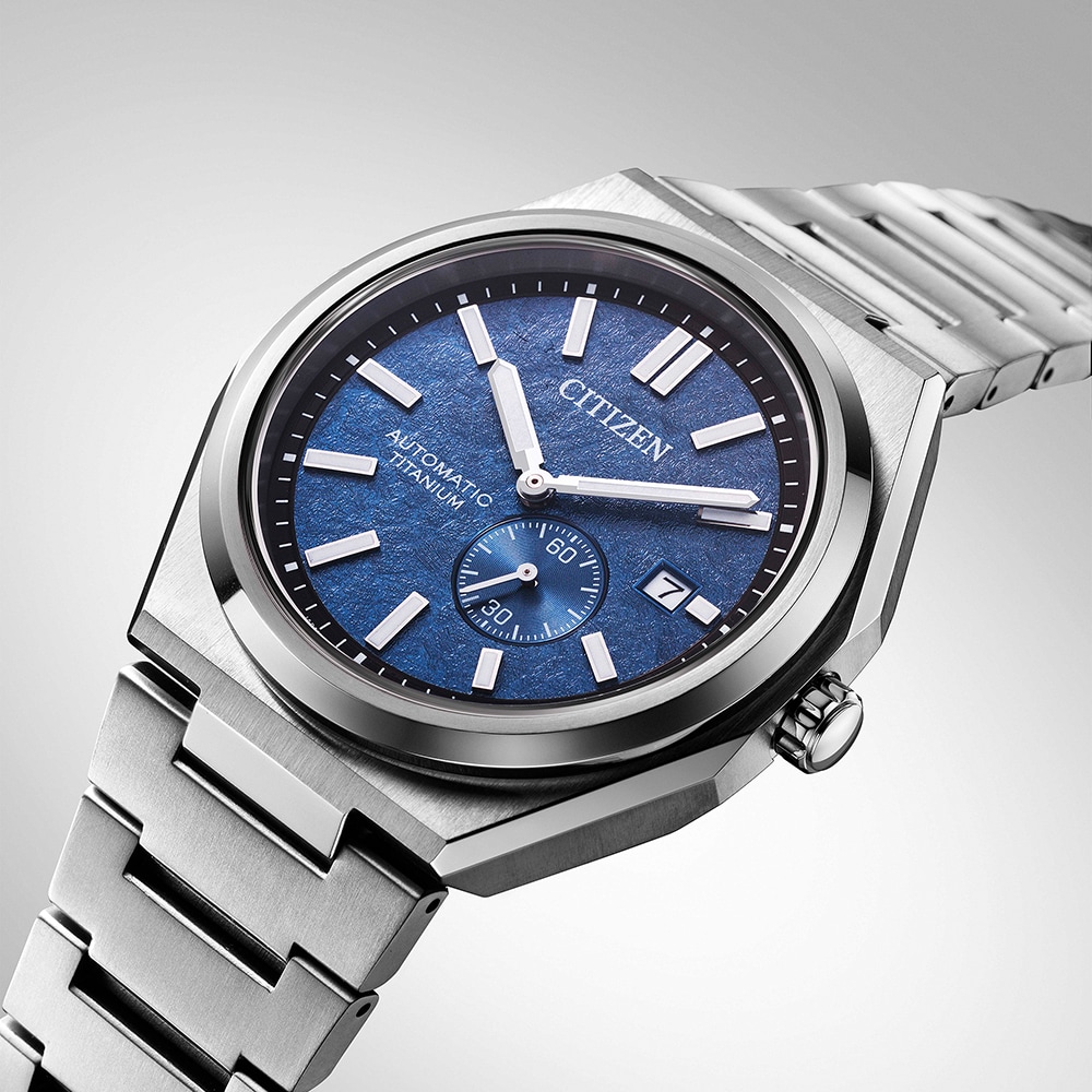 Citizen Zenshin Super Titanium Men's Blue Dial & Titanium Watch