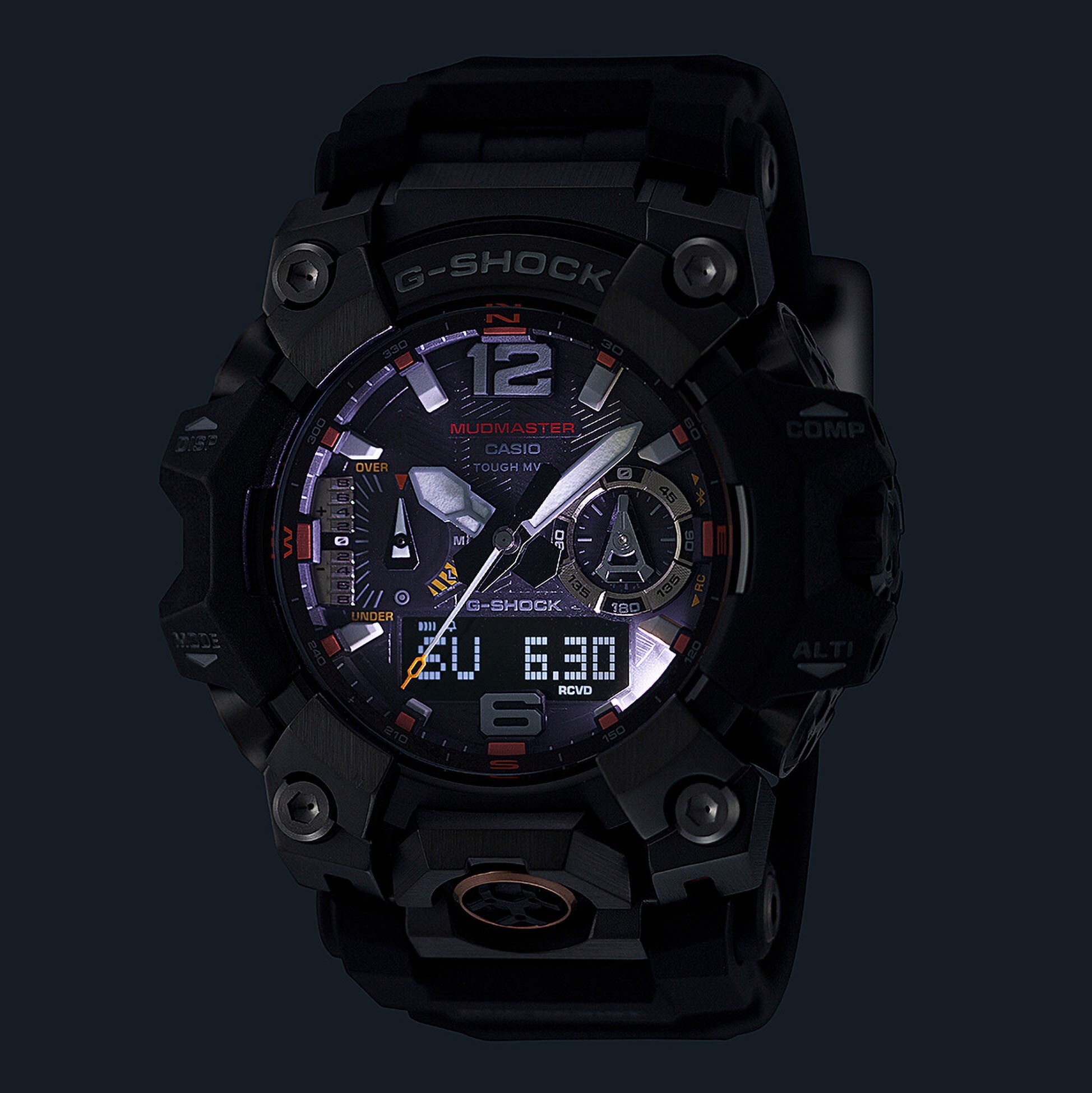 G-Shock GWG-B1000EC-1AER Mudmaster Black & Emergency Colour Resin