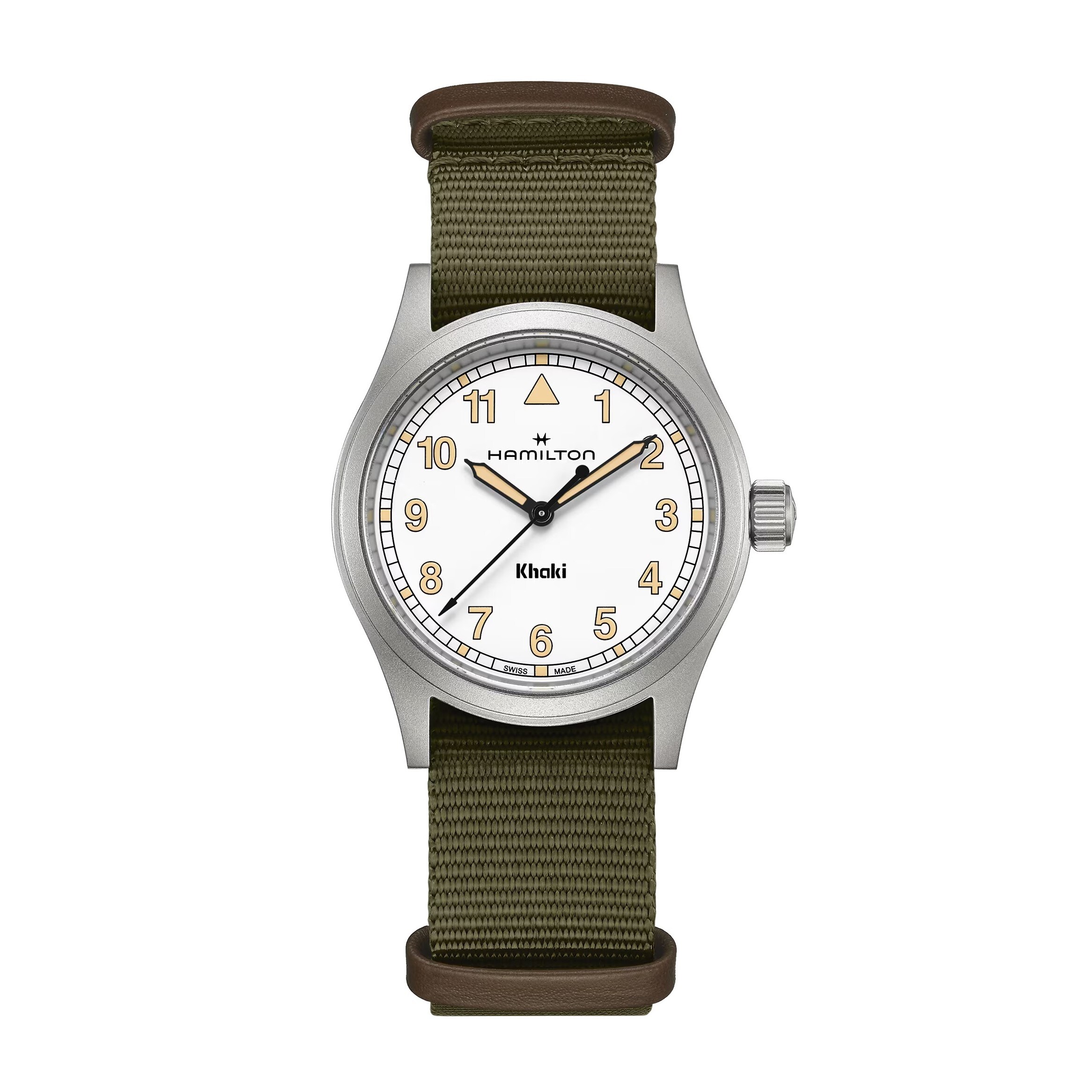 Hamilton Khaki Field Quartz 38mm Men's Green Textile Strap Watch