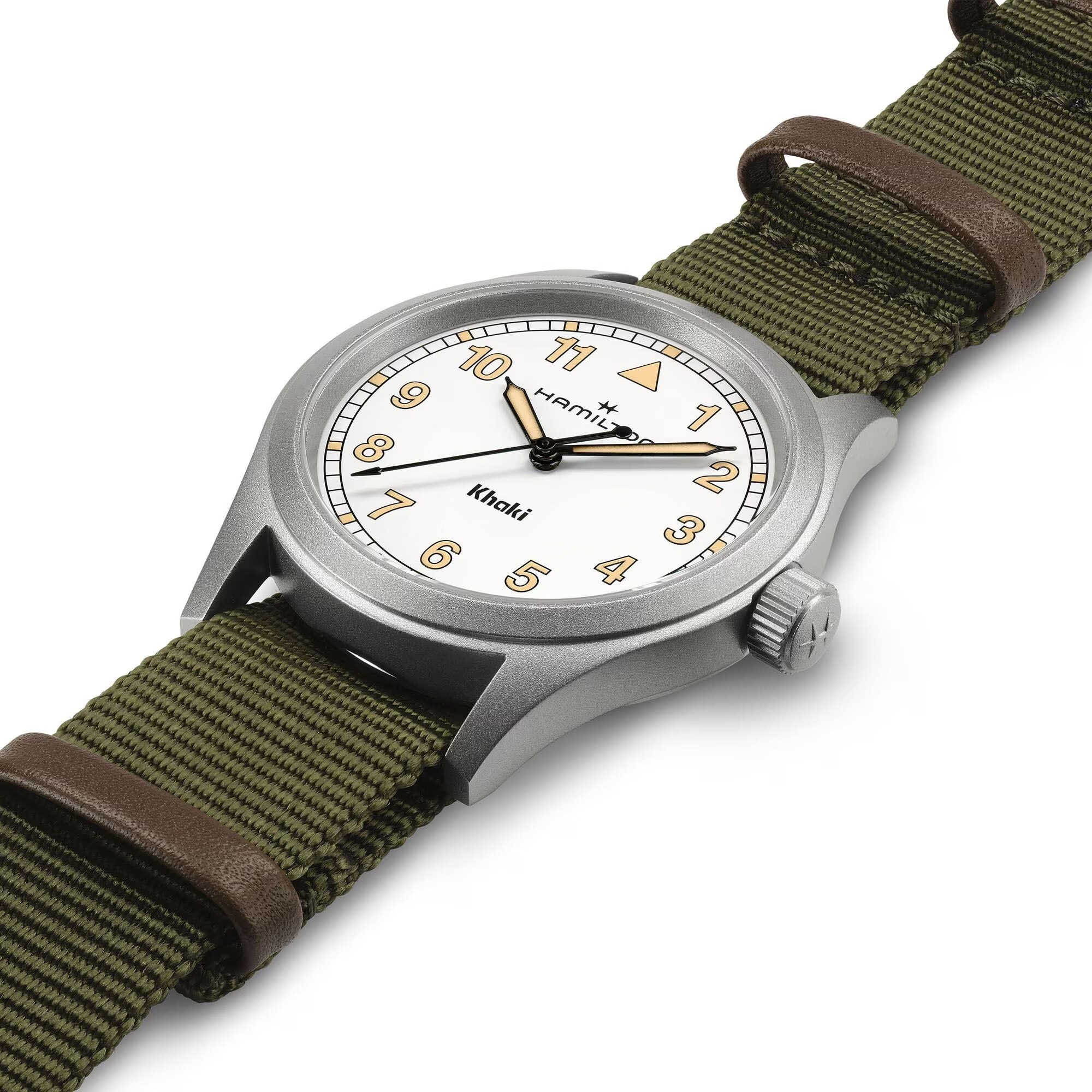 Hamilton Khaki Field Quartz 38mm Men's Green Textile Strap Watch