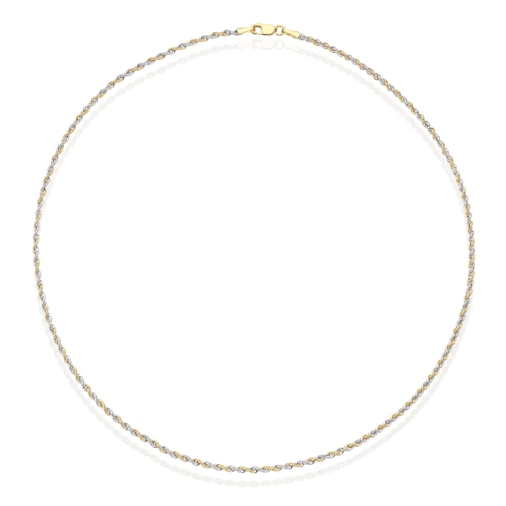 Bramwells Pre-Owned Pre-owned 9ct Yellow Gold rope chain 20 inches - Pre-Owned Jewellery from