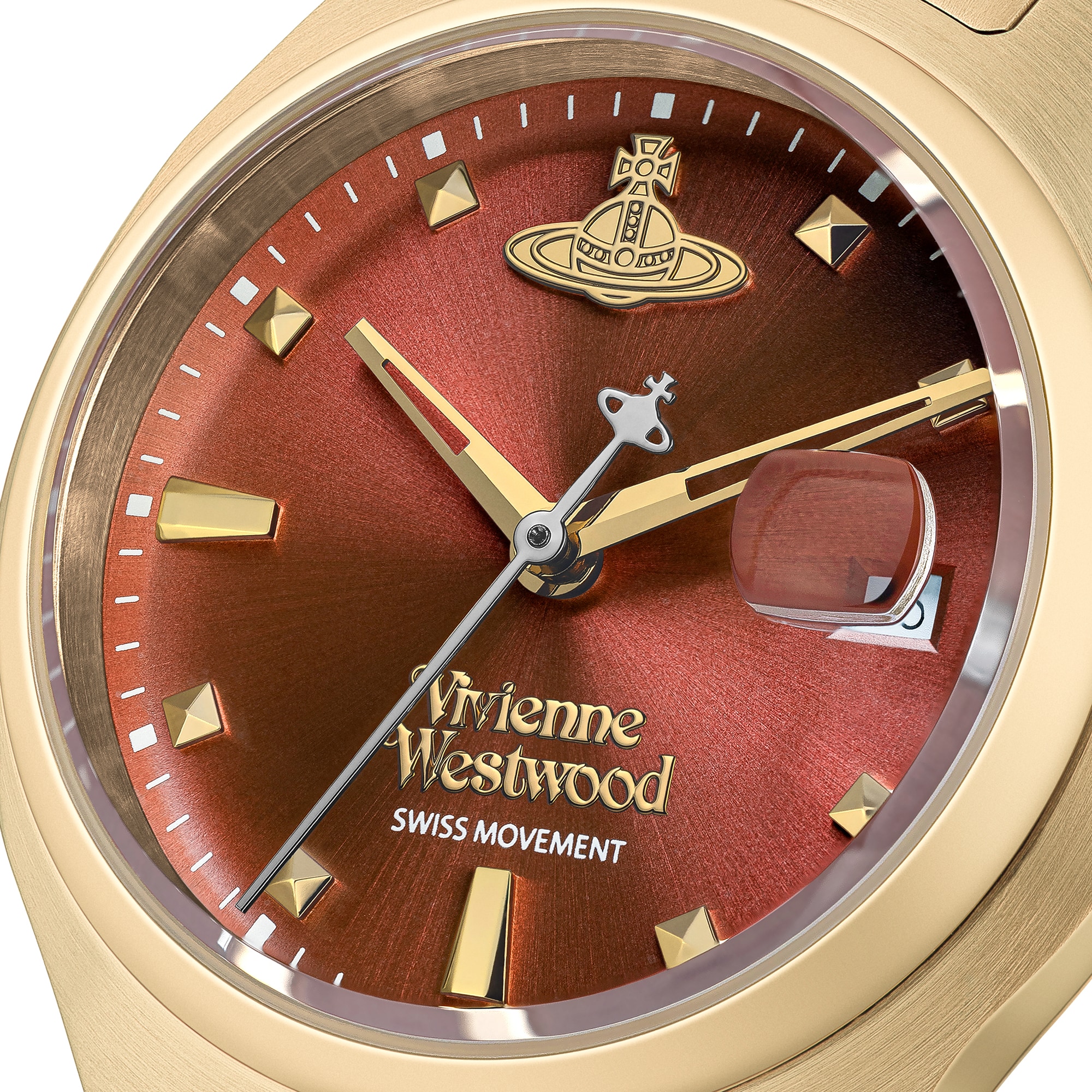 Vivienne Westwood Little Camberwell Red Dial Gold Tone Stainless