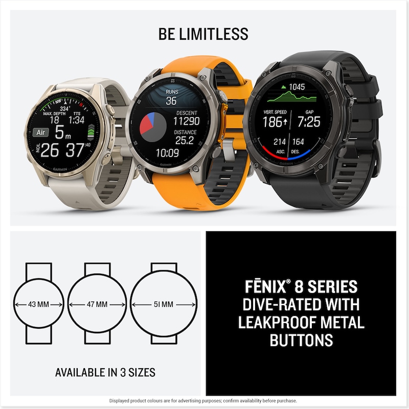 IMOSHION Full Cover Hardcase voor de Garmin Fenix 8 | Smartwatch cover Zwart